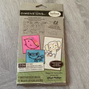 Dimensions Handmade Embroidery Kit 22 Designs Jillian Phillips Sweet Animals